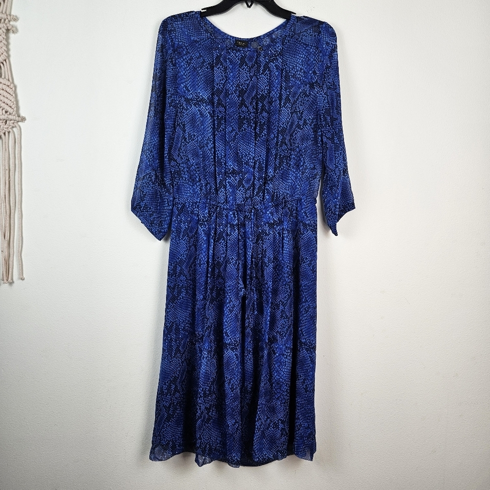 Aritzia T. Babaton 100% Silk Snake Print Dress Size Medium